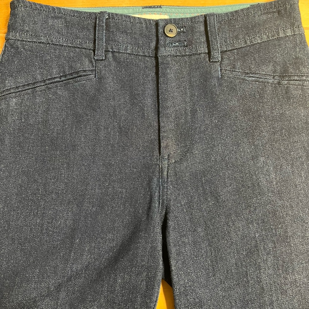 Anthropologie Blue Denim Trouser Size 00 Petite